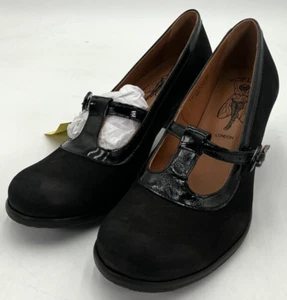 Fly London BEGI085FLY Women's Size 9-9.5 US 40 EU Black Leather Heels NIB - Picture 1 of 10