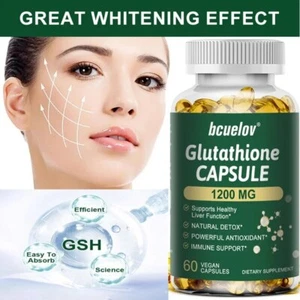 GLUTATIONE Capsule Sbiancanti Pelle Collagene Antiossidante Antietà Vitamina C - Foto 1 di 10