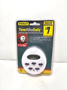 Stanley Indoor Digital Daily Timer, Plug, LCD Digital Display Model #28441 NEW - Picture 1 of 3