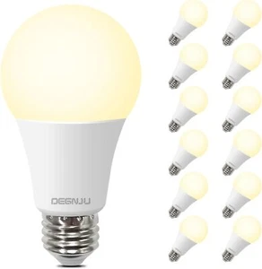Light Bulbs,100 Watt Bulb Eqv, Warm Bulbs 12 Pack, Soft White A19 - Picture 1 of 8