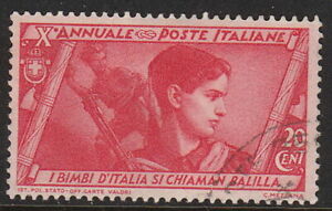 Stamp Italy SC 293 1932 10th Anniversary 3rd Reich Government March Rome Used
