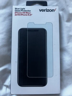 Protector de pantalla de vidrio Verizon para iPhone XS Max luz azul protección Retina Foto 1 de 4
