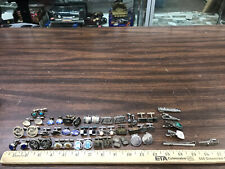 misc lot of sterling silver cufflinks and tie clips 305 grams