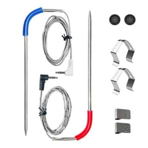 2 Pack Replacement Meat Probe for Traeger Pellet Grill Smokers Parts 3.5Mm Plu - Picture 1 of 6