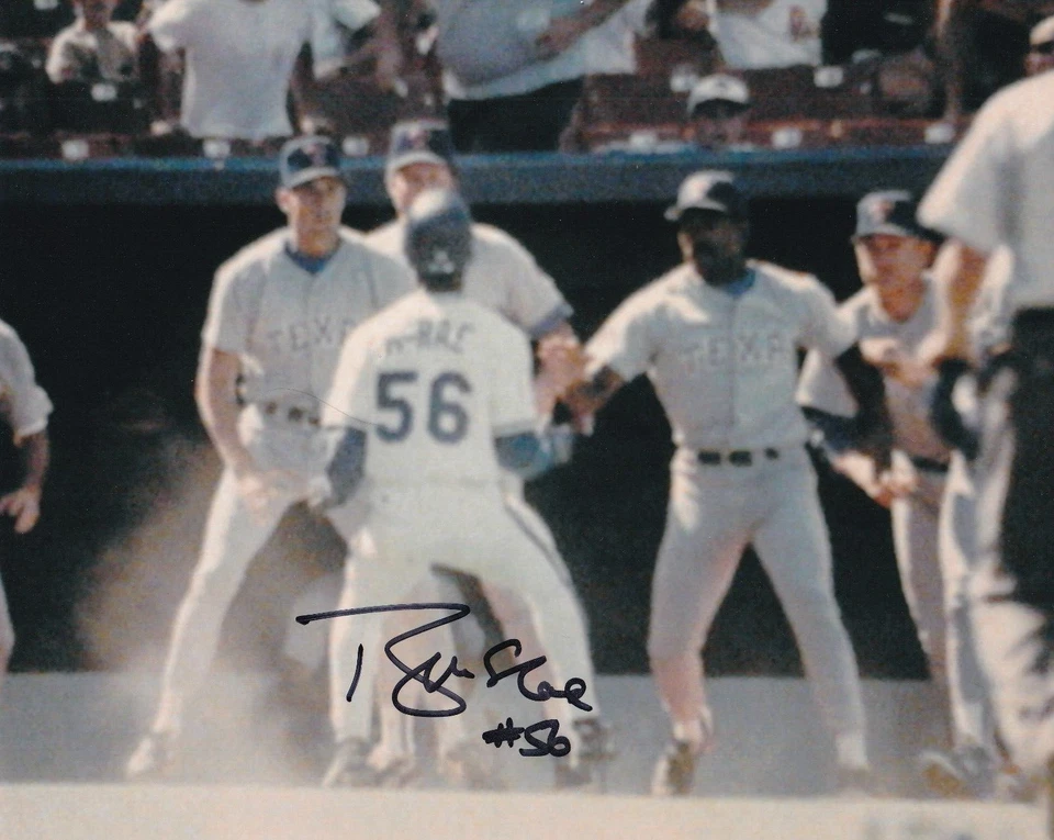 FOTO AUTOGRAFADA 8x10 assinada por Brian McRae Kansas City Royals - Imagem 1 de 1