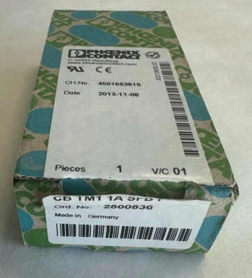 Phoenix Contact Thermomagnetischer Geräteschutzschalter / CB TM1 1A SFB P / Neu - Bild 1 von 4