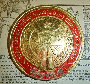 SELTENE MEDAILLE - PAVN - Hanoi Military Command - 70er - 1980 - Vietnamkrieg - C.386 - Bild 1 von 6