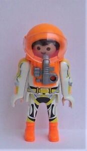 Playmobil Space Astronaute Blanc & Orange Édition Limitée Bon Etat