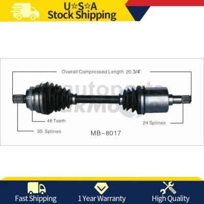 Junta eje CV pasajero delantero derecho para Mercedes-Benz E320 2003 2002 2001 2000 Foto 1 de 2