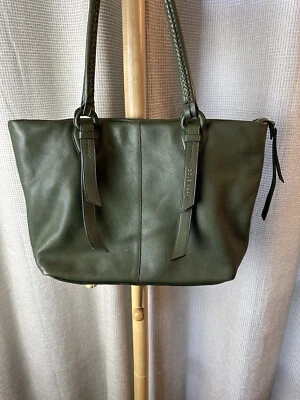 Bolso de Mano Cole Haan Cuero Verde Ejército - Nuevo sin etiqueta Foto 1 de 4