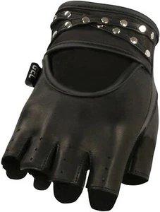 Women's Studded Fingerless Glove with Gel - Picture 1 of 2
