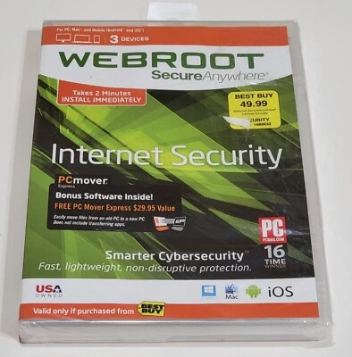 Webroot SecureAnywhere Internet Security - Full Version for Windows & Mac... - Image 1 of 4