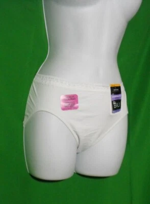 3 NEW BALI COMFORT REVOLUTION 2651 MICROFIBER LACE WAIST HIPSTER PANTIES 2XL/9 - Image 1 of 3