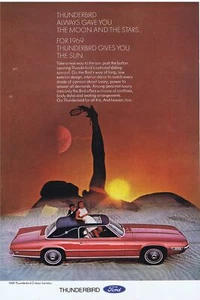 1969 Ford Thunderbird Always Gives You the Moon & The Stars Stampa annuncio - Foto 1 di 1