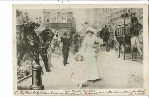 CPA Carte Postale Pays Bas-FantaisieUne maman et sa petite fille Her Majesty - Picture 1 of 2