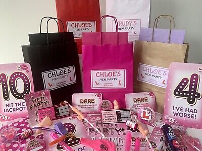 Personalised Hen Party Bag With Choice Of Fillers • 5.18€