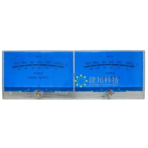 2pcs P-200 VU Meter Class A Power Amplifier DB Classic Lake Blue Audio Meter - Picture 1 of 6