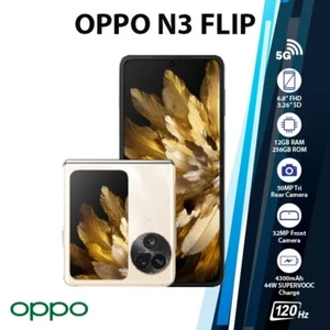 OPPO Find N3 Flip 5G 12GB+256GB Dual SIM Android Cell Phone - GOLD (Global) - Picture 1 of 6