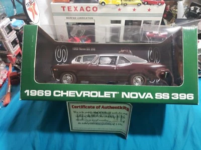 1969 Chevy Nova SS 396 BURGUNDY 1:18 Peachstate GMP #2519 /3996 BEAUTIFUL  - Image 1 of 4