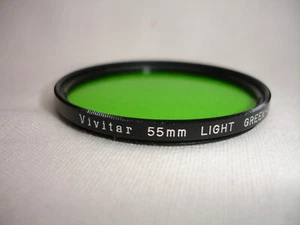 VIVITAR 55mm light green filter No 11,  X-1, made in Japan - Picture 1 of 2