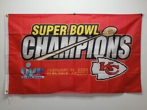 Kansas City Chiefs Flag 3ftx5ft Super Bowl Championship Flag Banner NFL *NEW