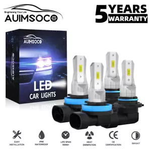 For Dodge RAM 1500 2500 3500 4500 2013 2014 2015 8000K White LED Headlight Bulbs - Picture 1 of 12
