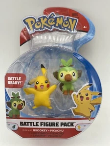Pokemon Battle Figure Pack Grookey Pikachu New - Picture 1 of 2