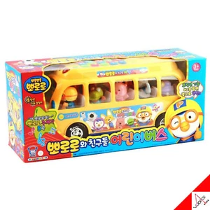 Pororo with Friends Melody Kids School bus Figures Sound Toy Korean TV Animation - Picture 1 of 4