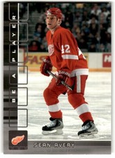 2001-02 Be a Player Memorabilia Sean Avery Rookie #368 Detroit Red Wings