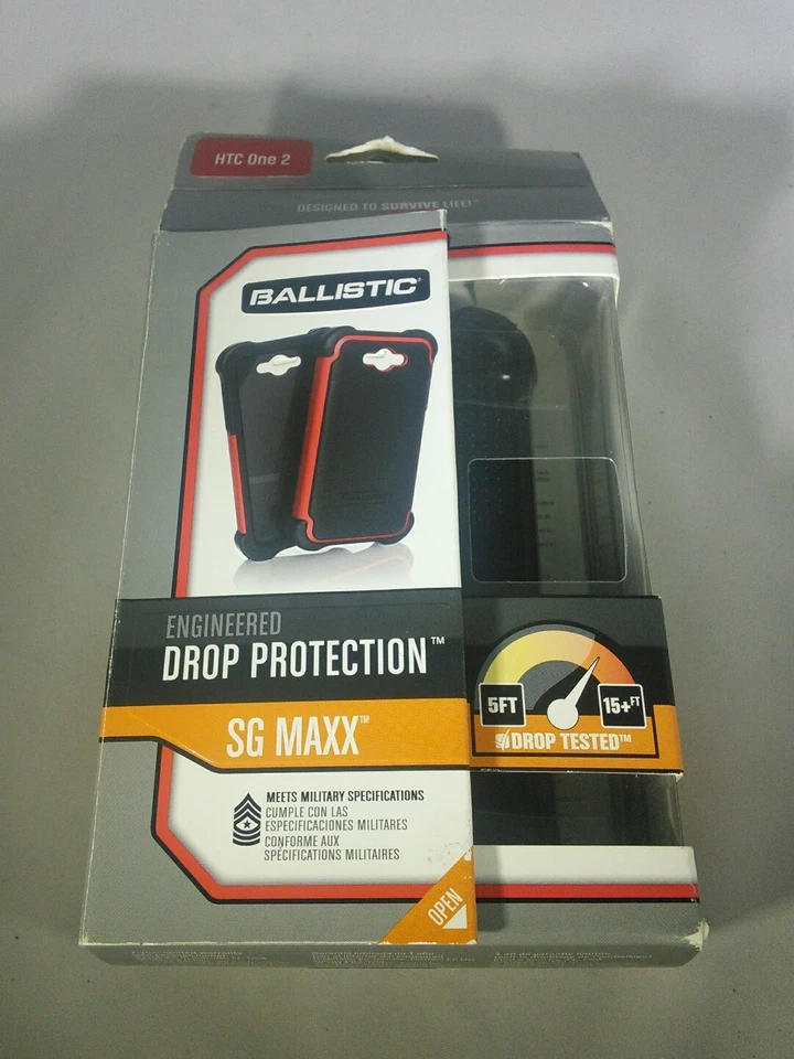 New BALLISTIC HTC One 2 SGMaxx Case (Black/Red) - Image 1 of 2