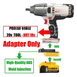 1 Adapter for DeWalt 20V MAX XR Battery to Power for PORTER-CABLE 20V MAX Tools - Picture 1 of 7