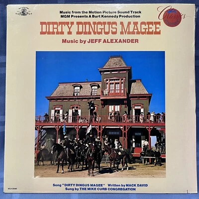 Jeff Alexander “Dirty Dingus Magee OST” SEALED 1986 Vinyl LP Soundtrack - Image 1 of 2