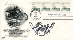 Bruce Penhall HOF Motorcycle Speedway World Champion Signed Autograph FDC - Picture 1 of 1