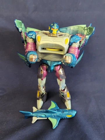 Vintage Transformers Beast Wars Transmetal DEPTH CHARGE manta ray figure 1997 Cover