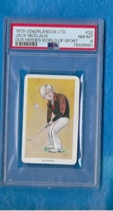 JACK NICKLAUS 1979 VENORLANDUS UNSERE HELDEN WELT DES SPORTES #22 JACK NICKLAUS PSA 8 - Bild 1 von 2