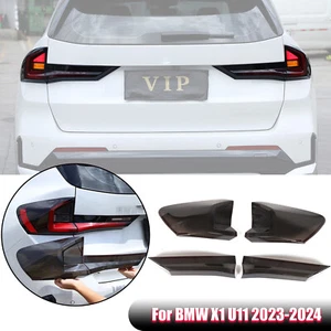 Smoked Black Rear Tail Light Guard Decor Cover Trim For BMW X1 iX1 U11 2023-24 - Picture 1 of 24