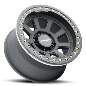 4-New 15" Vision 350 Ojos BL Wheels 15x8 6x5.5/6x139.7 -28 Satin Black Rims 108 - Picture 1 of 3