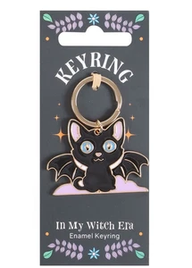 In My Witch Era Bat Cat - Enamel Keyring - Brand New - Picture 1 of 3
