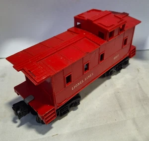 Vintage Lionel Lines O Gauge Model Train Car Red Caboose Car - Picture 1 of 5