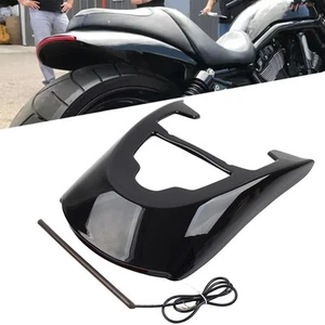 Vivid Black Rear Mudguard w/Light For Harley VRSCDX VRSCAW VRSCA 2002-2017 - Picture 1 of 15