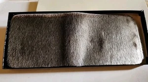Vtg. Mens Wallet Leather/ Fuzzy Cowhide? - Picture 1 of 5