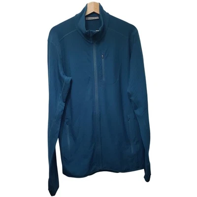 Chaqueta de Lana ICEBREAKER RealFleece Descender LS Cremallera Completa Verde Para Hombre Grande ~ NUEVA Foto 1 de 4