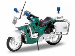1996 BMW R1100 RT Polizei Green-White 1:18 Welly 12151 - Imagen 1 de 1