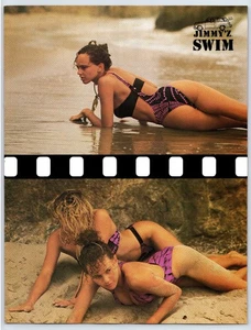 Jimmy'z Swimsuit Bikini 1987 Print Ad Beach Wear Fashion 8.5" x 11" - Picture 1 of 1