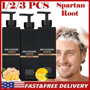 3X Shampoo Attivatore Radice Shampoo Criniera Shampoo Perdita Capelli, Ricremento Capelli Naturali - Foto 1 di 25