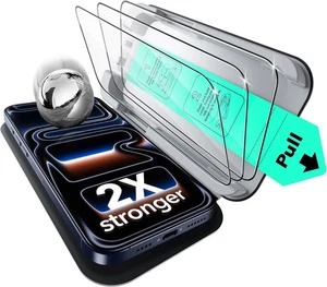 ESR 3er Pack für iPhone 17 Pro Max Displayschutzfolie, Militärqualität bruchsicher, - Bild 1 von 7