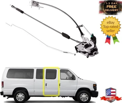 Door Latch Assembly w/Cable Rod Compatible for Ford E150 E250 E350 RH Side Hi... Foto 1 de 4