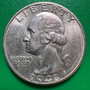 Cuarto de cuarto de dólar de Estados Unidos 1942-S BU Q144 - Imagen 1 de 4