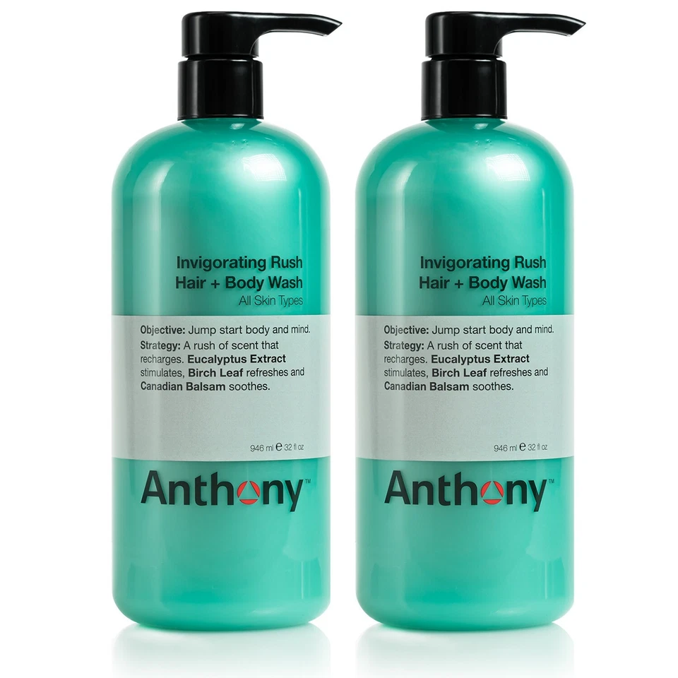 Anthony Invigorating Rush Hair and Body Wash 32 oz (Pack of 2) - Image 1 of 1