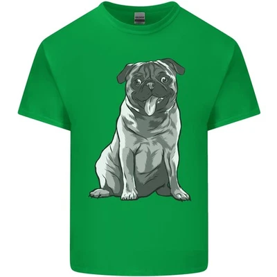 A Happy Pug Funny Dog funny Kids T-Shirt Childrens - Image 1 of 4